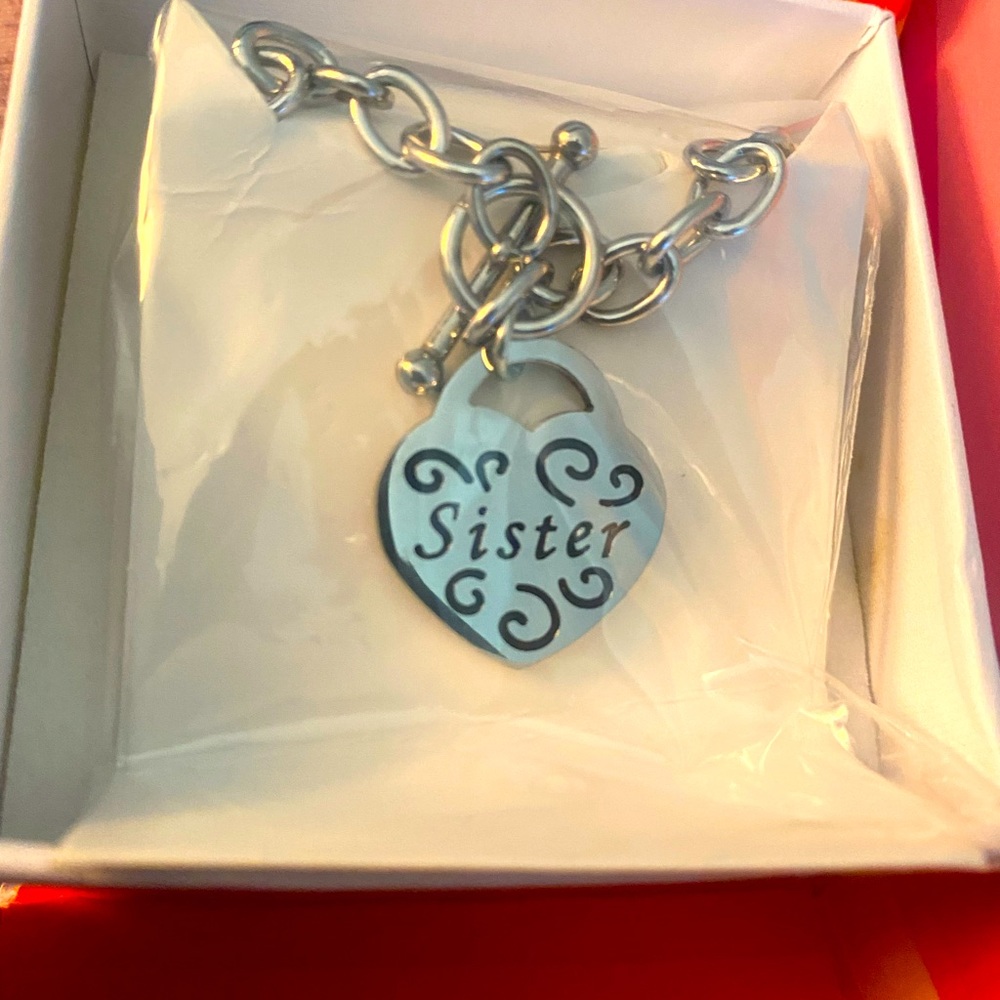 ✨Silver "Sister" Charm Bracelets✨